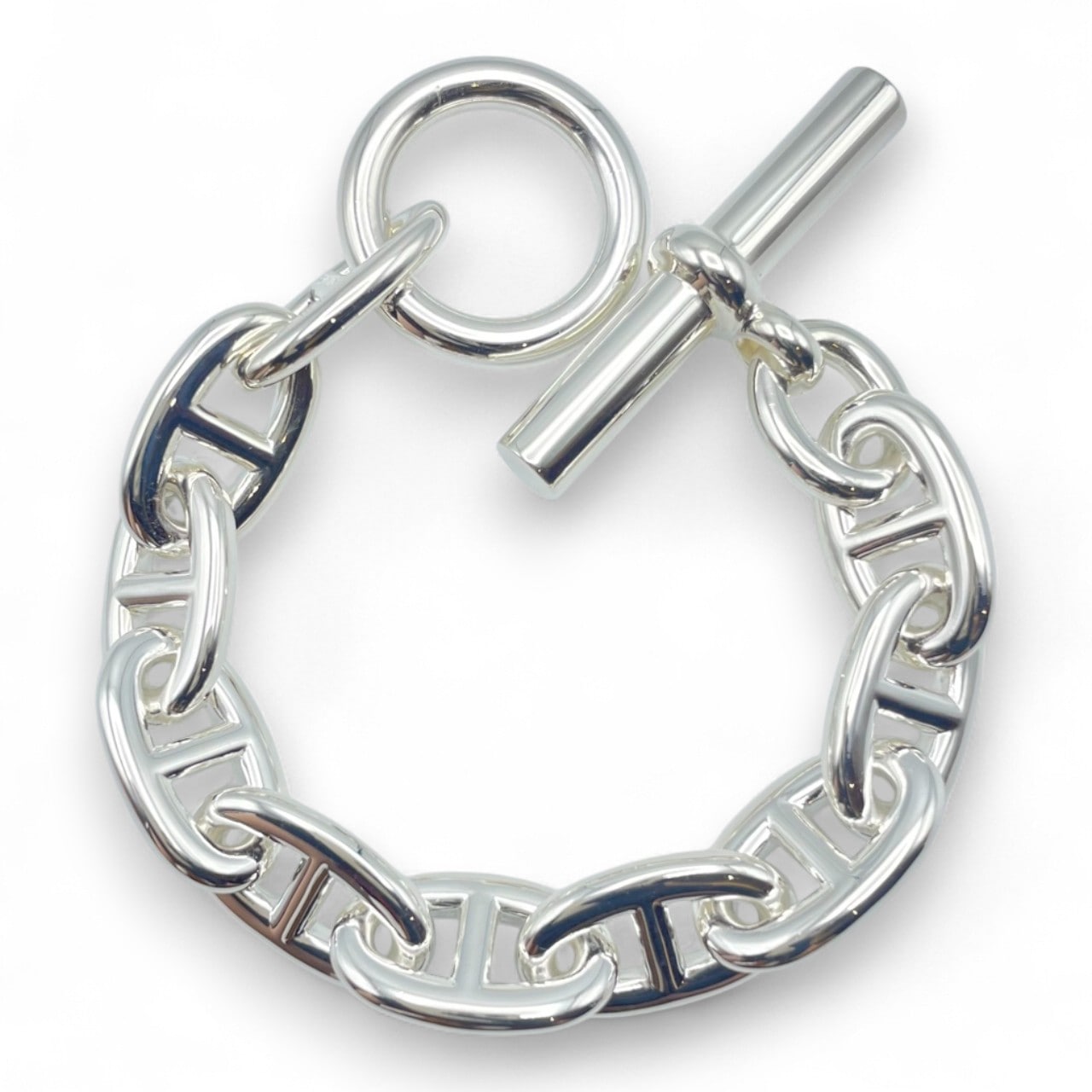 エルメス シェーヌ・ダンクル ブレスレット TGM シルバー925 10コマ