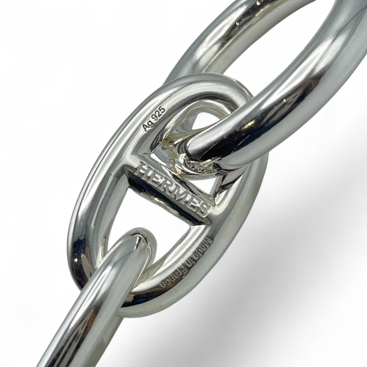 エルメス シェーヌ・ダンクル ブレスレット TGM シルバー925 10コマ