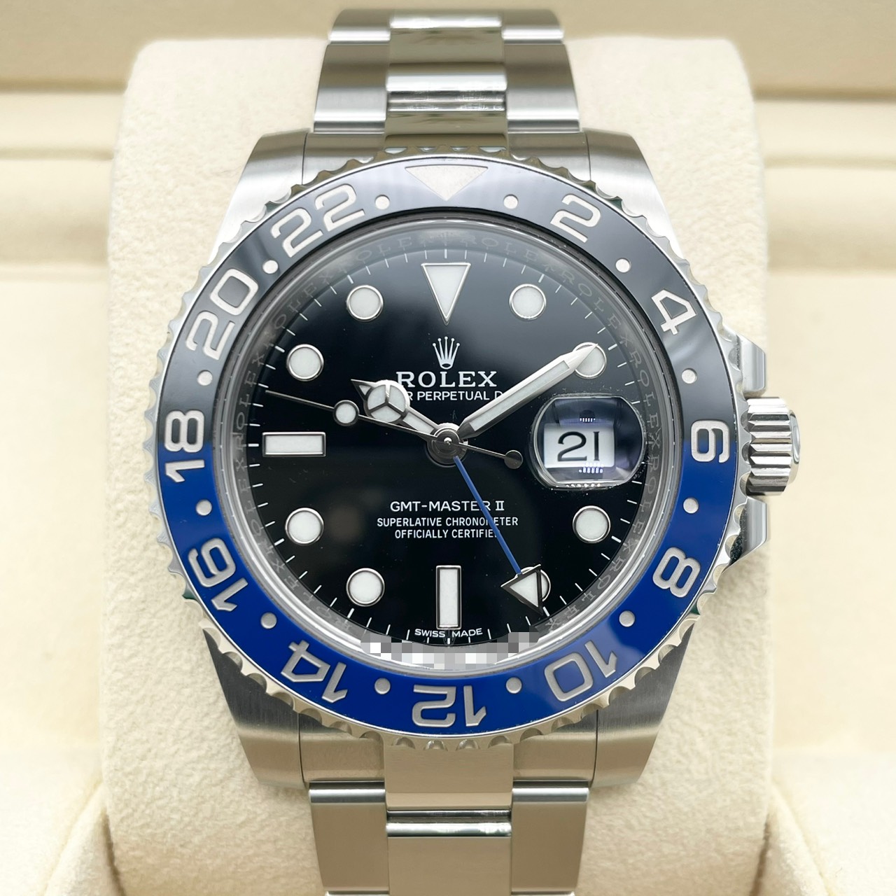 ロレックス GMTマスターII 116710BLNR オイスターブレス バットマン 40mm