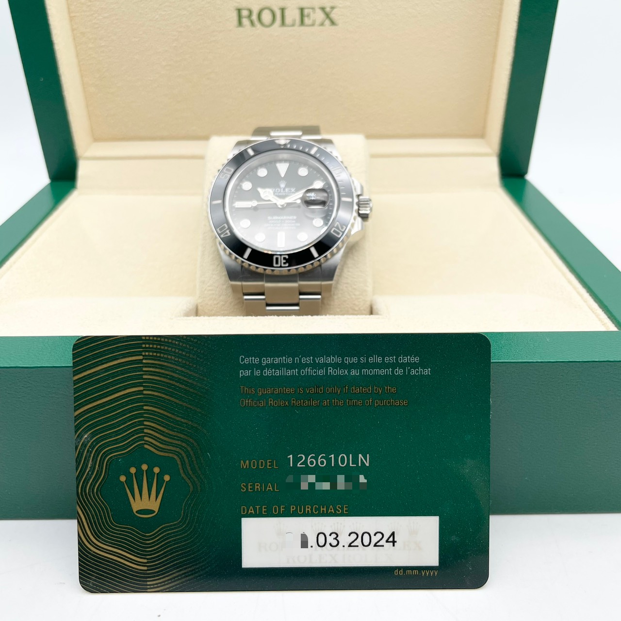 ロレックス サブマリーナーデイト 126610LN ブラック 41mm