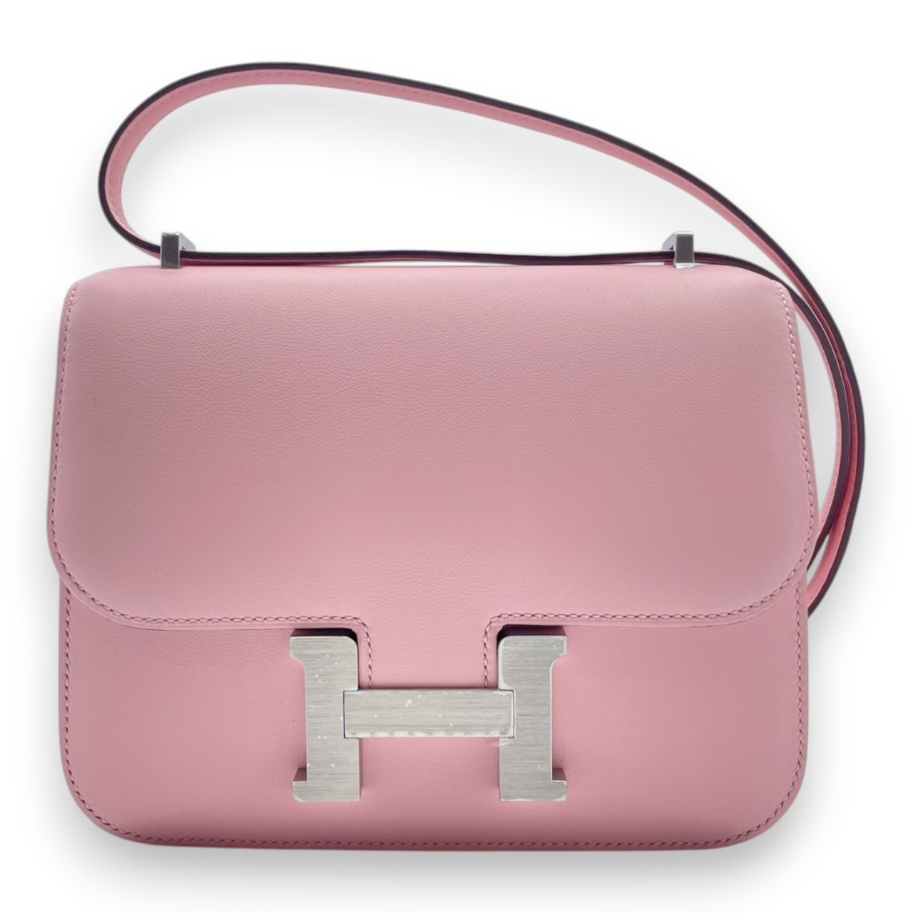 エルメス コンスタンスミニ  18 ローズサクラ スイフト マットシルバー金具 K刻印