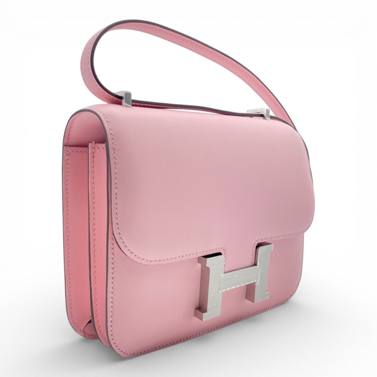 エルメス コンスタンスミニ  18 ローズサクラ スイフト マットシルバー金具 K刻印