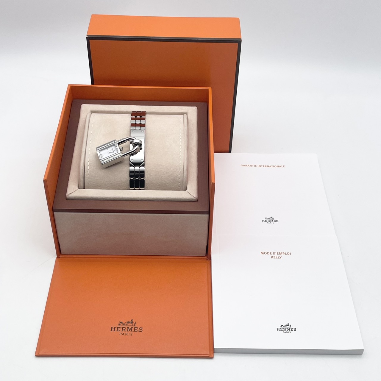 エルメス ケリーウォッチ KE4.130 ステンレススチール ダイヤモンド