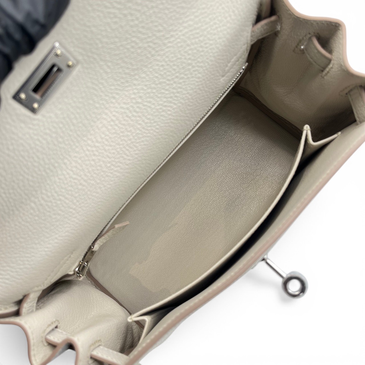 エルメス ケリー 25 べトン トゴ シルバー金具 K刻印