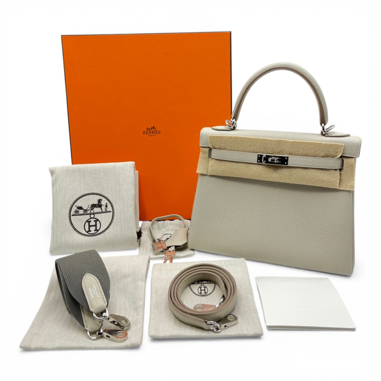エルメス ケリー 25 べトン トゴ シルバー金具 K刻印