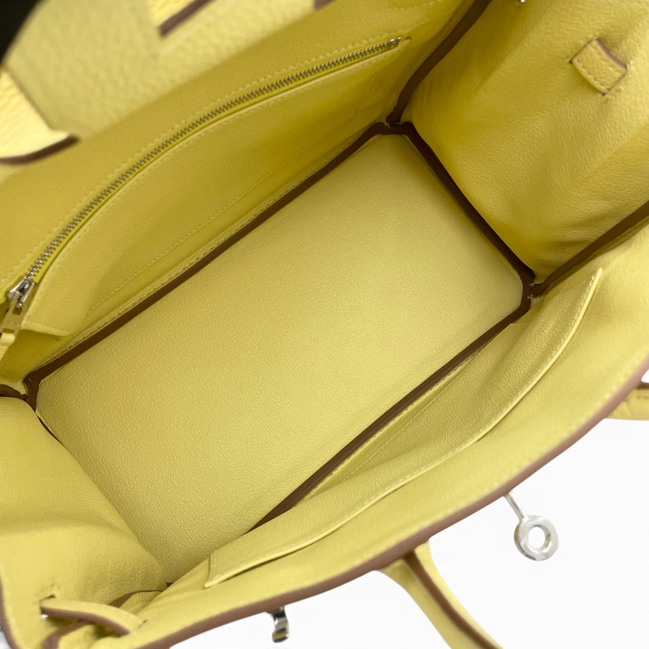 エルメス バーキン 25 ジョーヌプッサン トゴ シルバー金具 K刻印