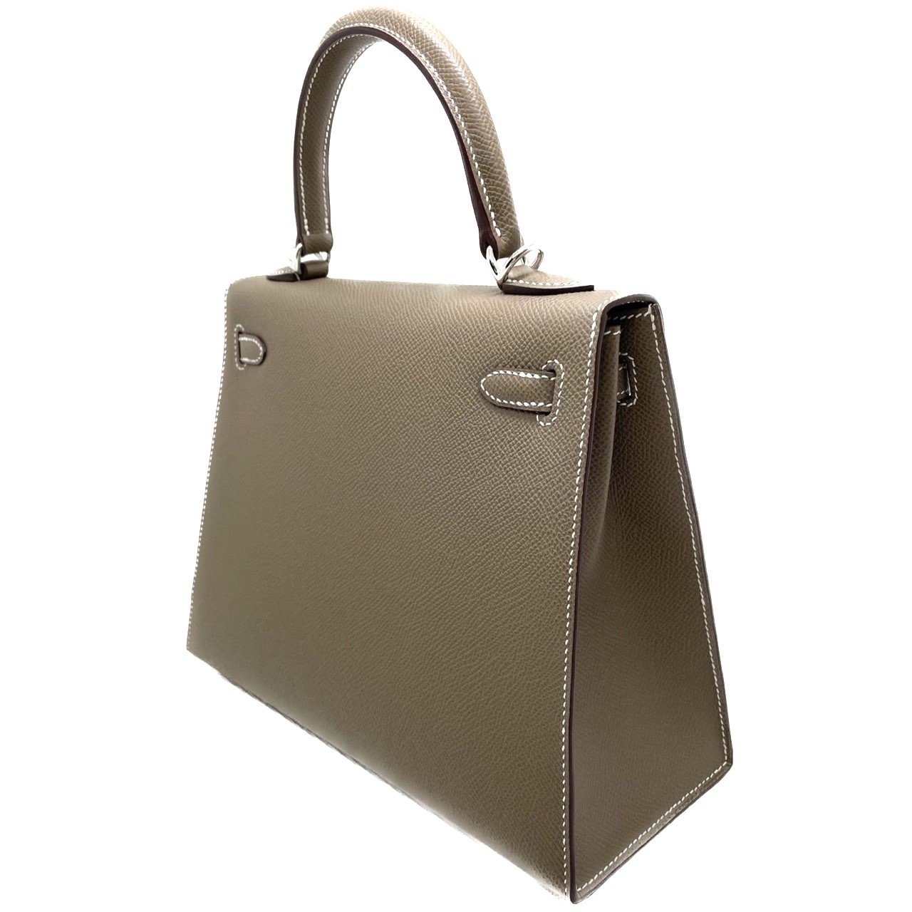 【週末3日間限定特価】エルメス ケリー25 エトゥープ トゴ シルバー金具