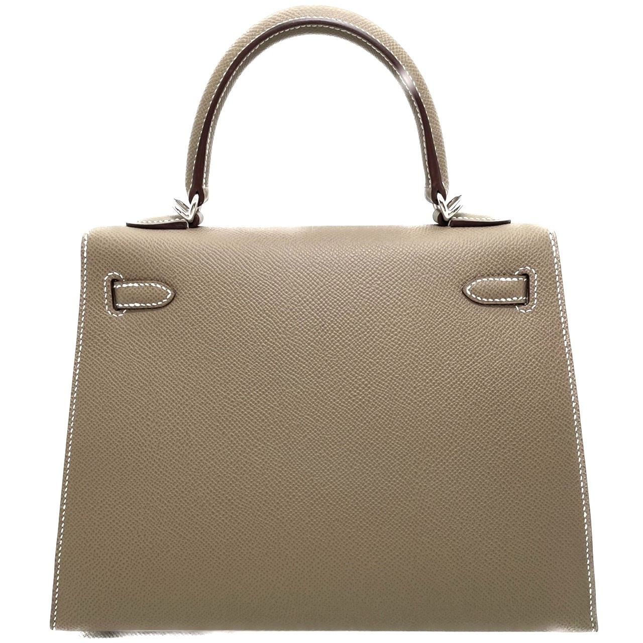 【週末3日間限定特価】エルメス ケリー25 エトゥープ トゴ シルバー金具