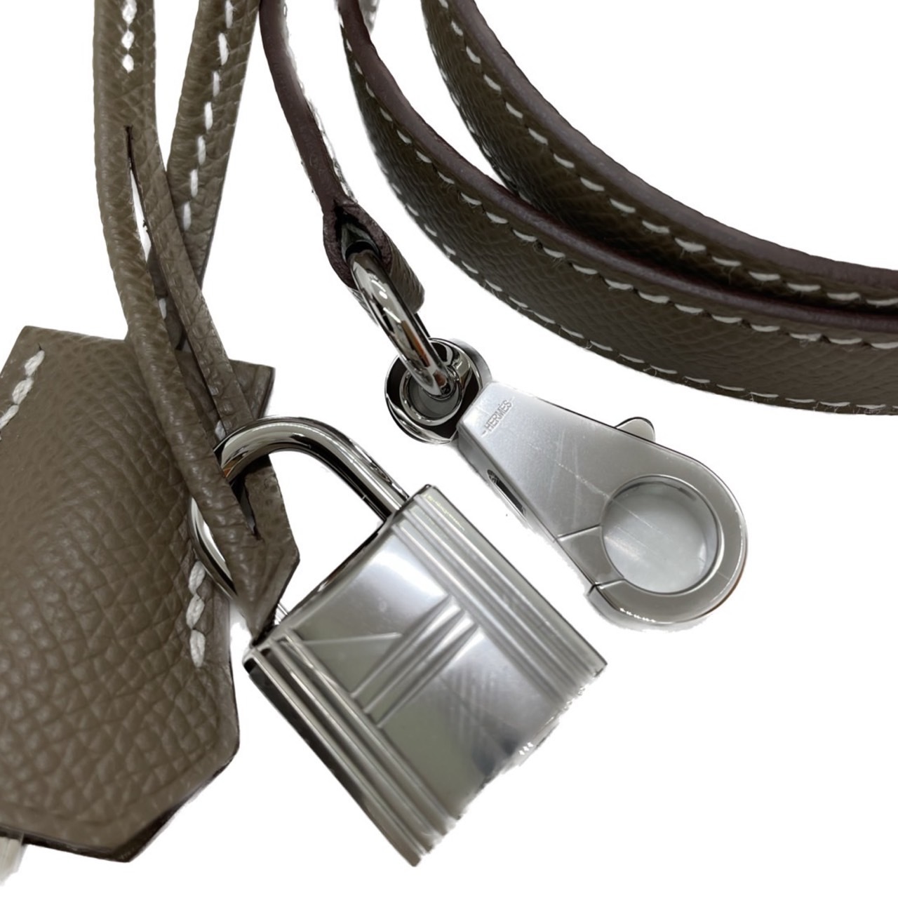 【週末3日間限定特価】エルメス ケリー25 エトゥープ トゴ シルバー金具