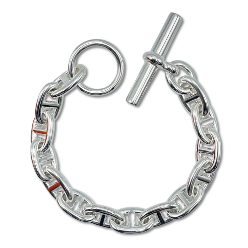 エルメス シェーヌ・ダンクル ブレスレット MM シルバー925 14コマ