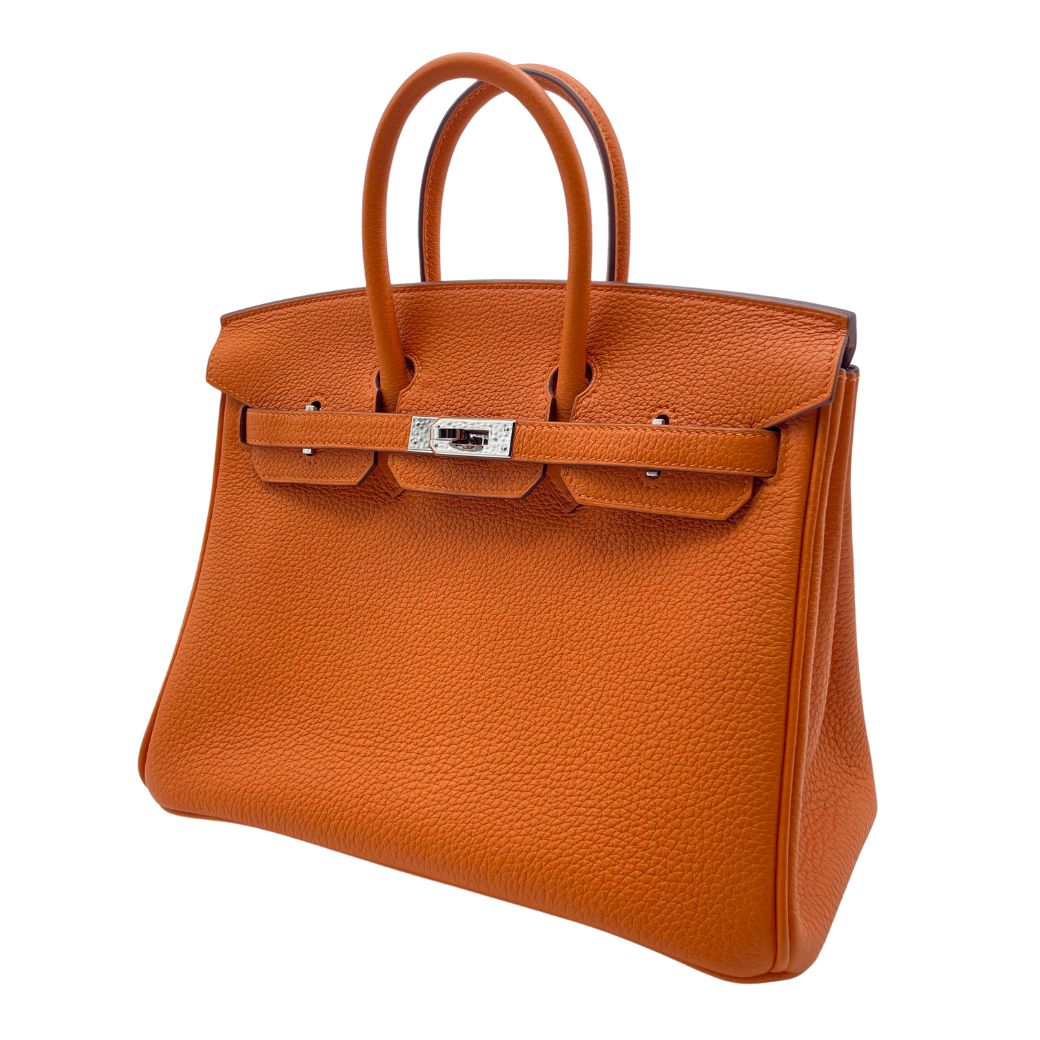 HERMES ギフトボックス オレンジ　エルメス　バーキン エルメス バーキン25 ヴォースイフト オレンジ ゴールド金具 X
