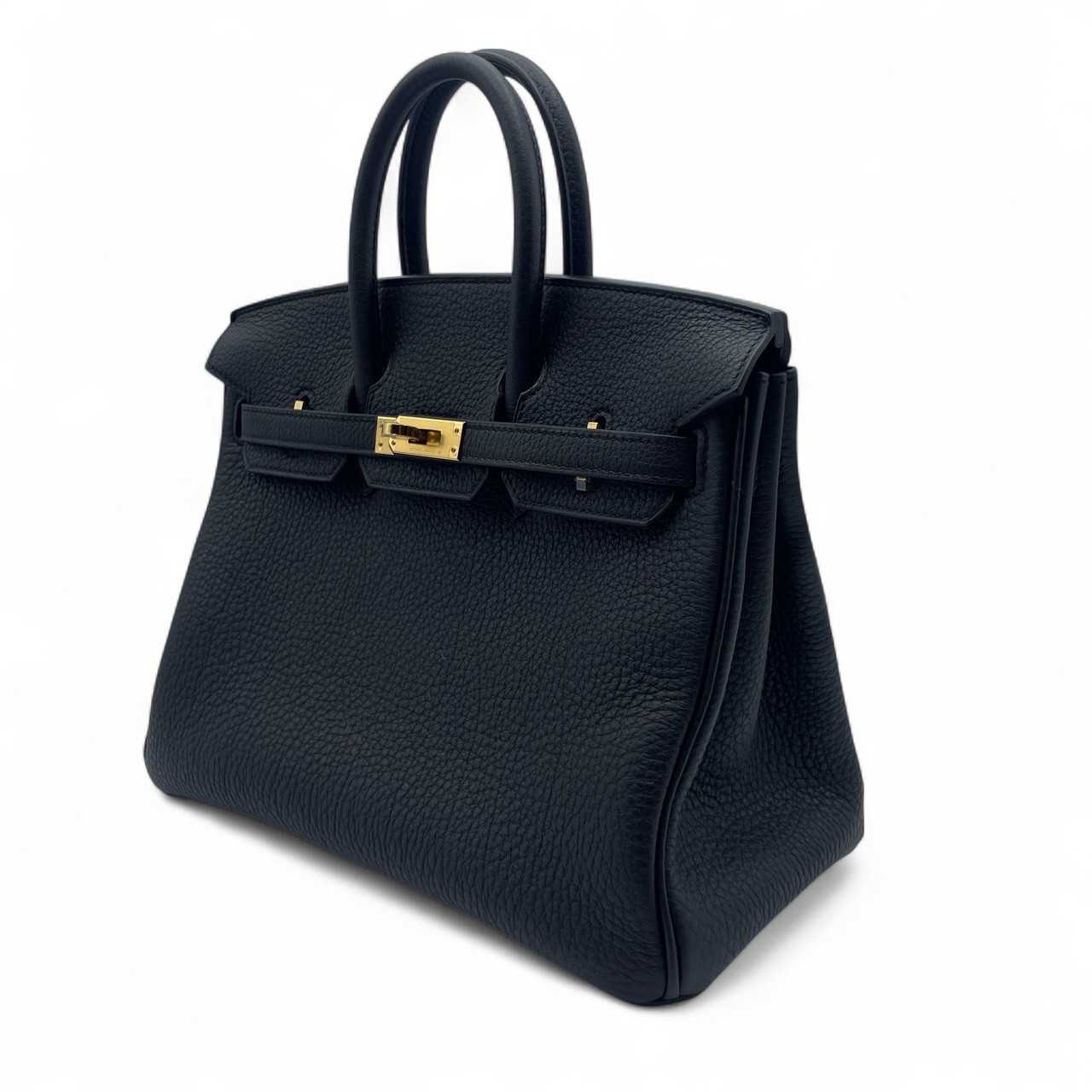 エルメス バーキン 25 ノワール トゴ ゴールド金具 K刻印