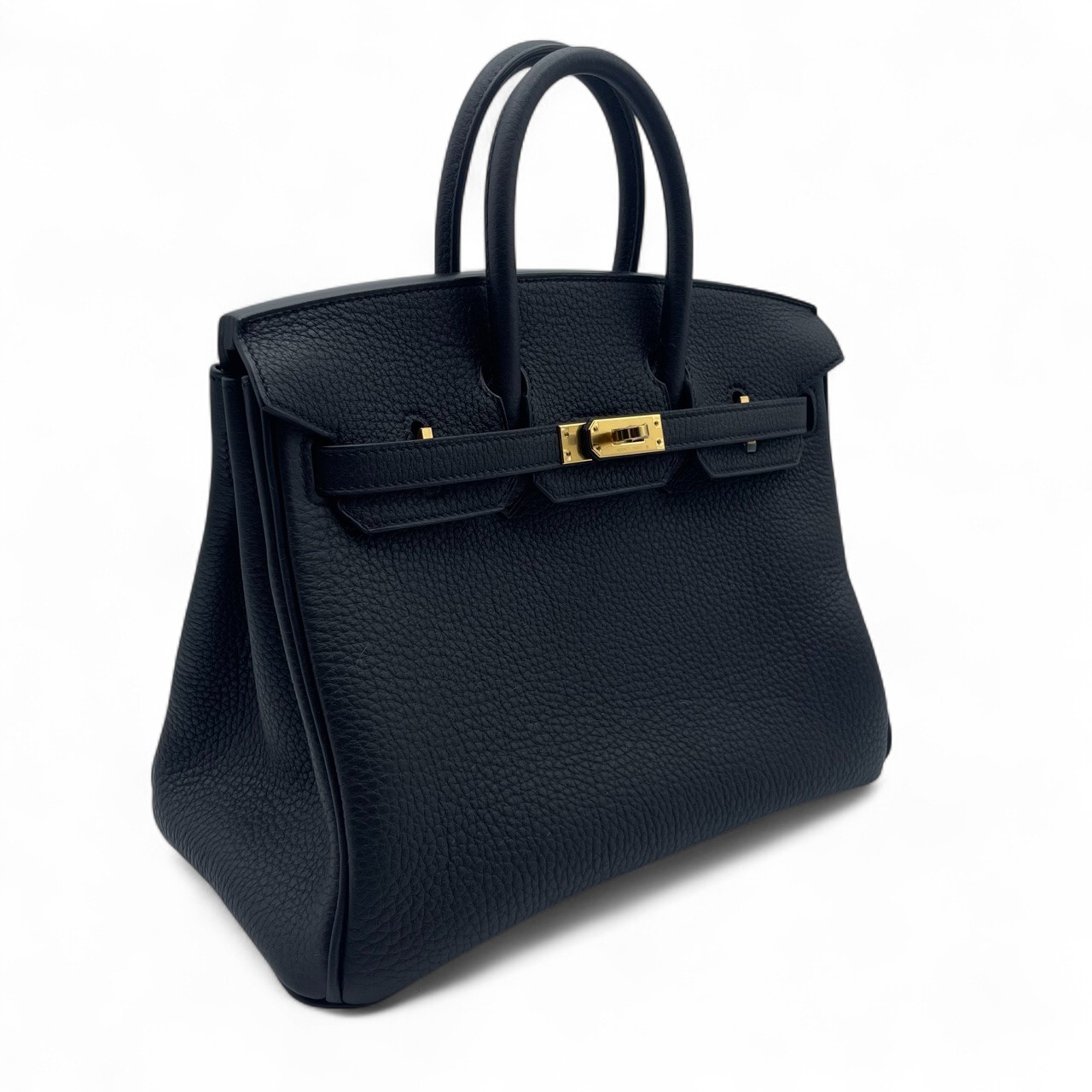 エルメス バーキン 25 ノワール トゴ ゴールド金具 K刻印