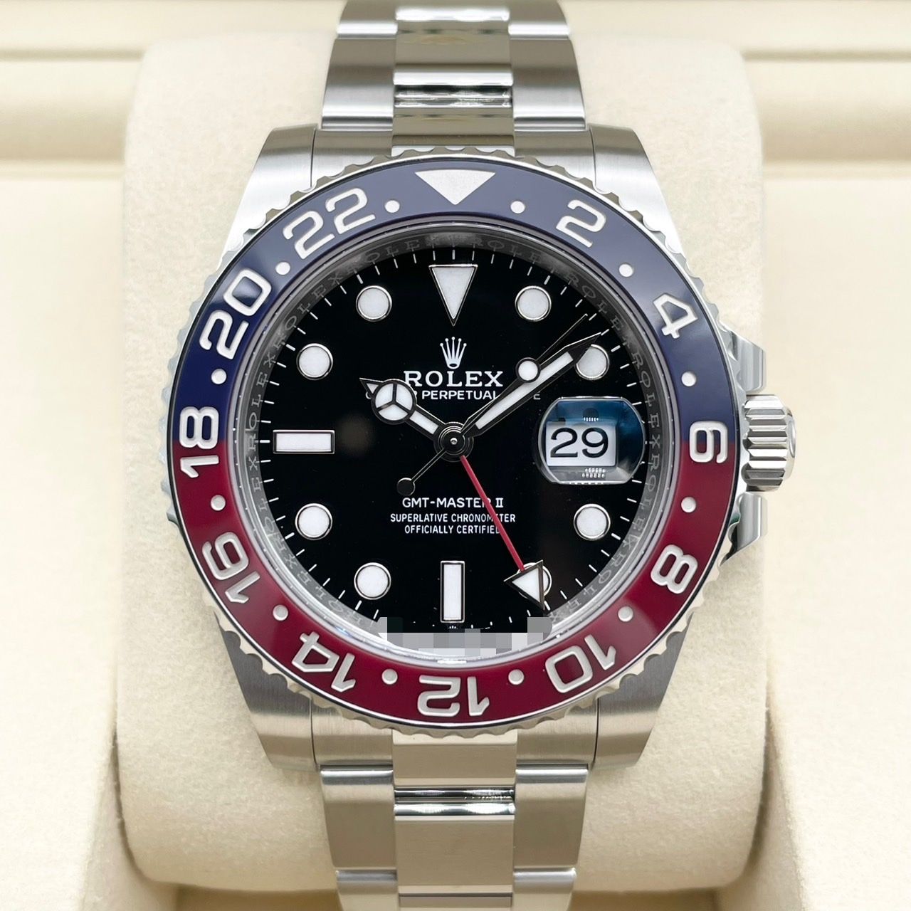 【2025年7月ギャラ！】ロレックス GMTマスターII 126710BLRO オイスターブレスレット ブラック 40mm