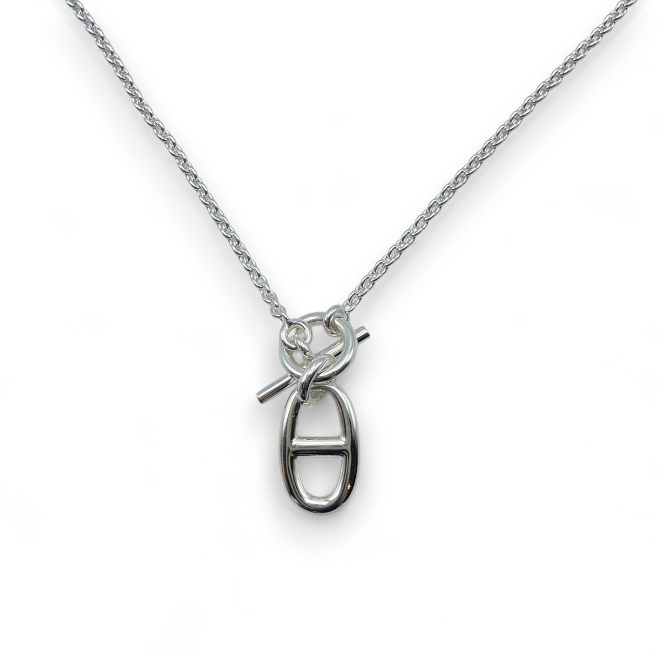 エルメス シェーヌ・ダンクル アミュレット ネックレス シルバー925