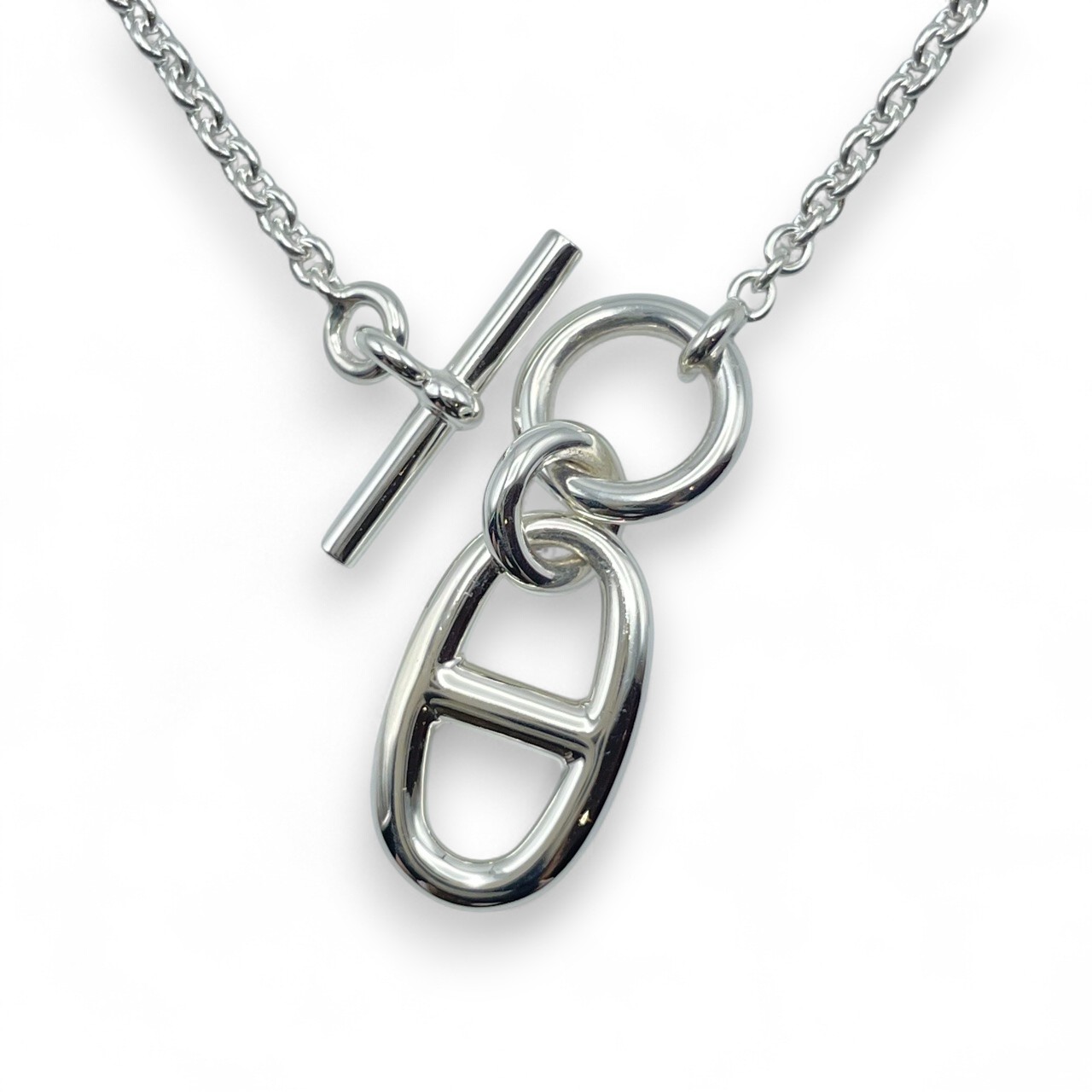 エルメス シェーヌ・ダンクル アミュレット ネックレス シルバー925