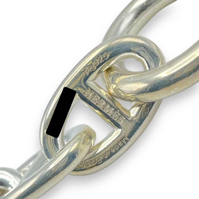 エルメス シェーヌ・ダンクル ブレスレット TGM シルバー925 11コマ