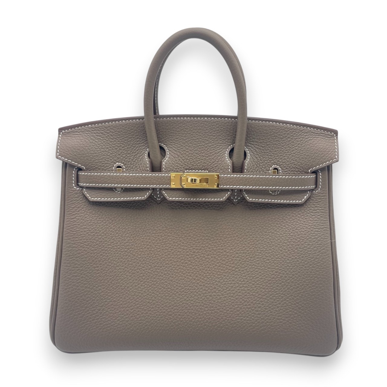 エルメス バーキン 25 エトゥープ トゴ ゴールド金具 K刻印