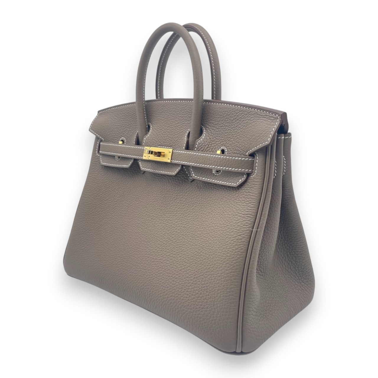 エルメス バーキン 25 エトゥープ トゴ ゴールド金具 K刻印