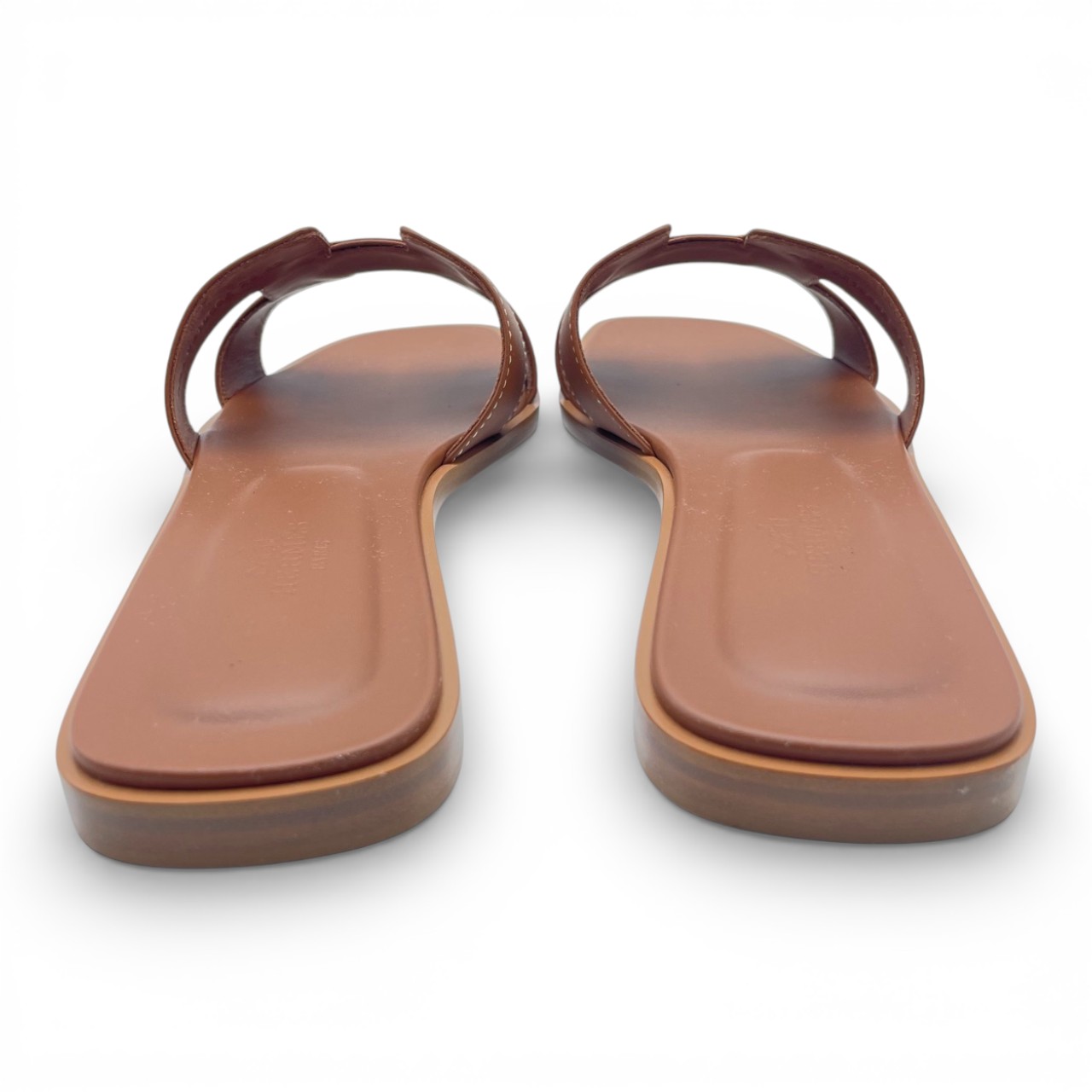 新品　エルメス　オラン ゴールド　38 エルメス オラン サンダル 38 ゴールド ボックスカーフ 24cm