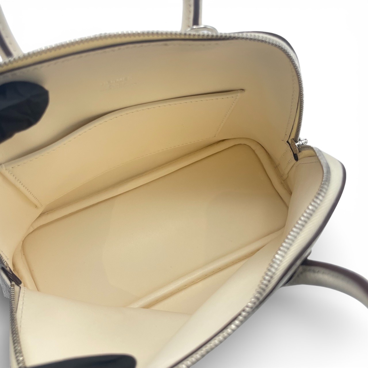 エルメス ボリード1923 ミニ ナタ シェーブルミゾル シルバー金具 K刻印