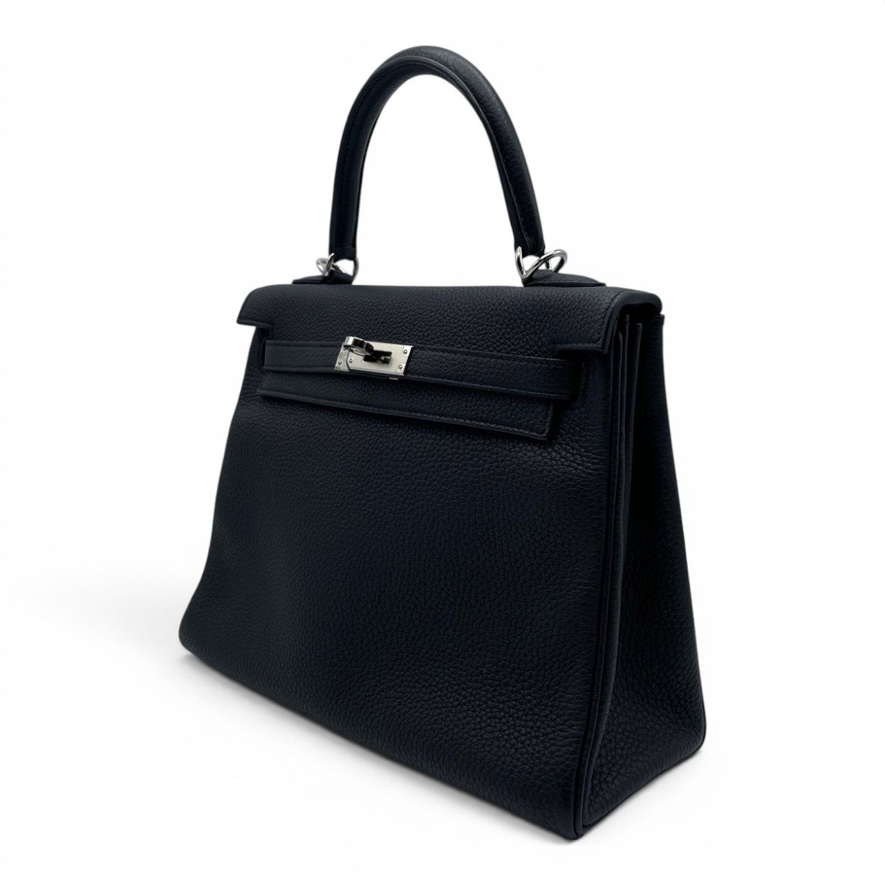 エルメス ケリー 25 ノワール トゴ シルバー金具 Z刻印 - ブランド品