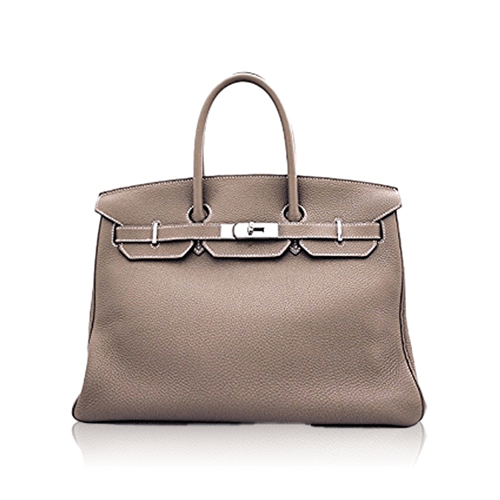 エルメス バーキン35 エトゥープトリヨンクレマンス シルバー金具