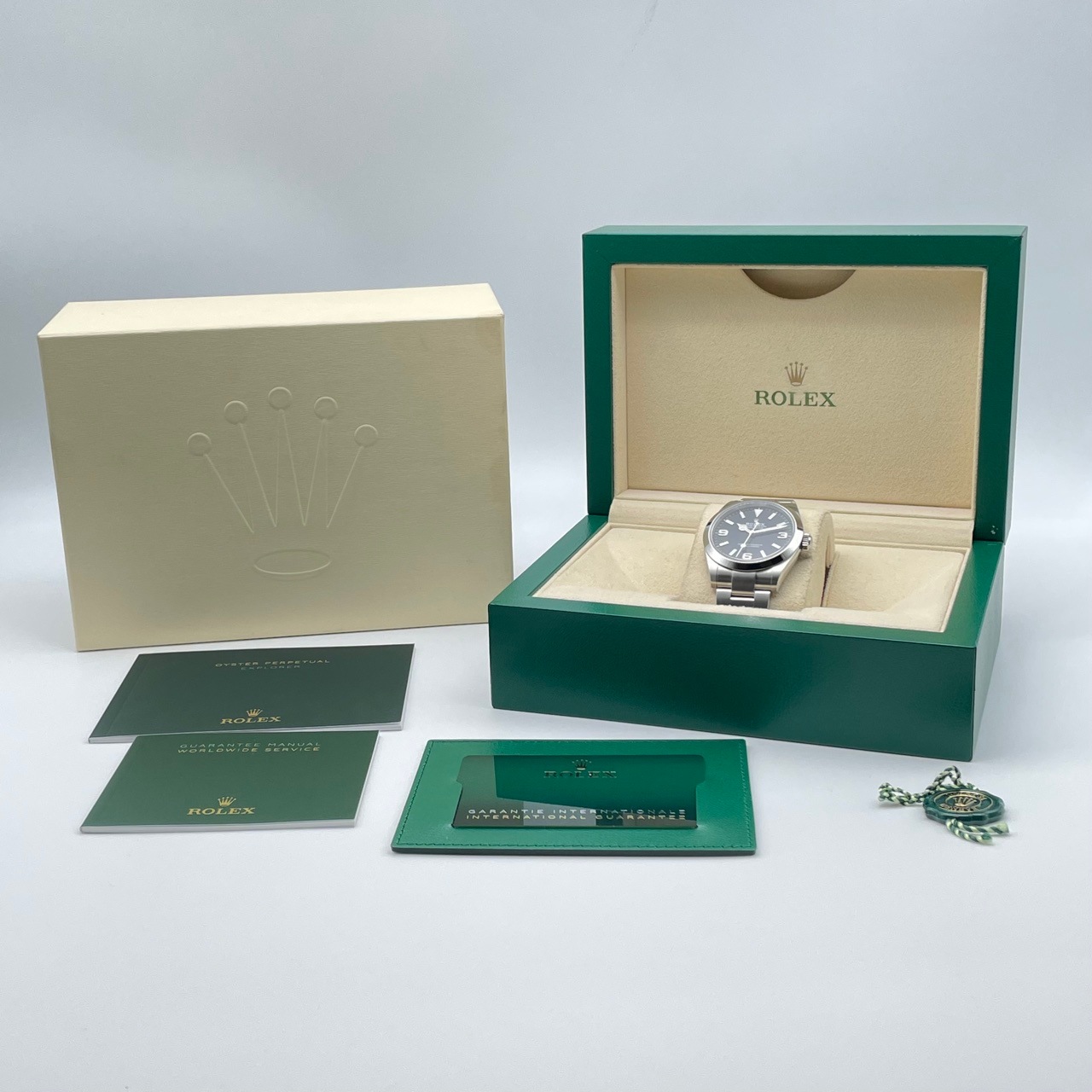 ロレックス エクスプローラー 224270 ブラック ステンレスチール オイスターブレス 40mm