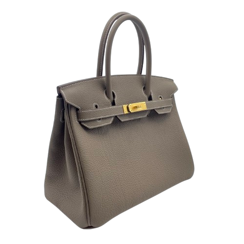 エルメス バーキン 30 エトゥープ トゴ マットゴールド金具 K刻印