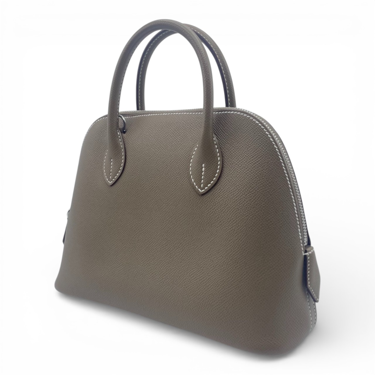 エルメス ボリード1923 25 エトゥープ エプソン シルバー金具 W刻印