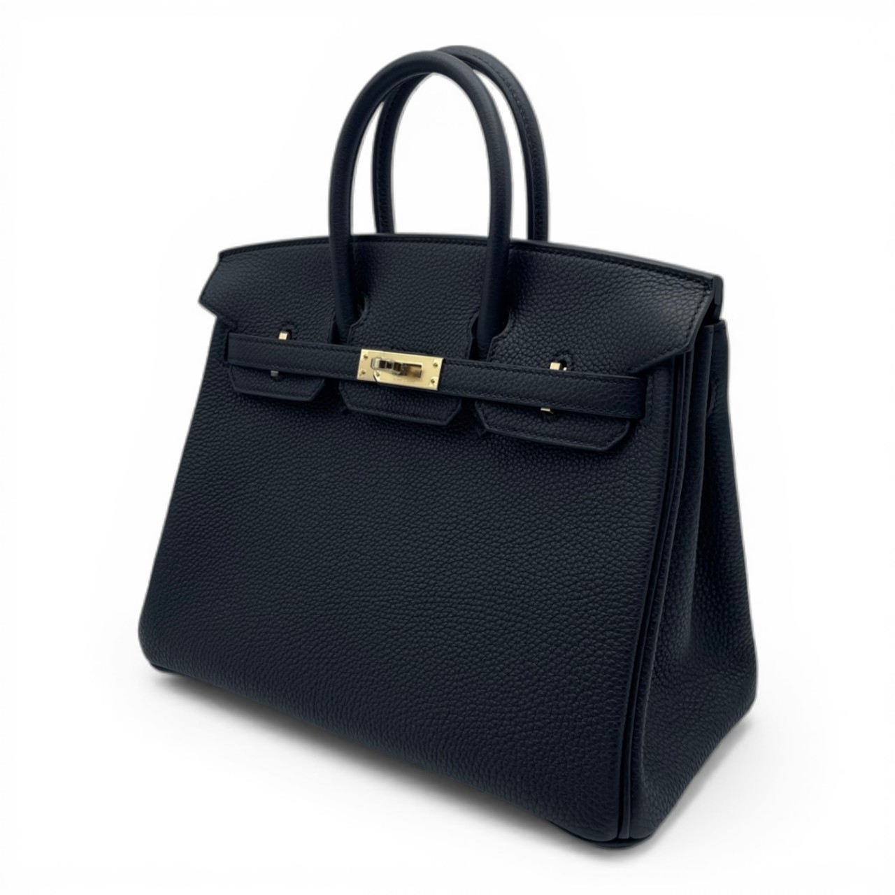 【現金特価】エルメス バーキン 25 ノワール トゴ シャンパンゴールド金具 K刻印