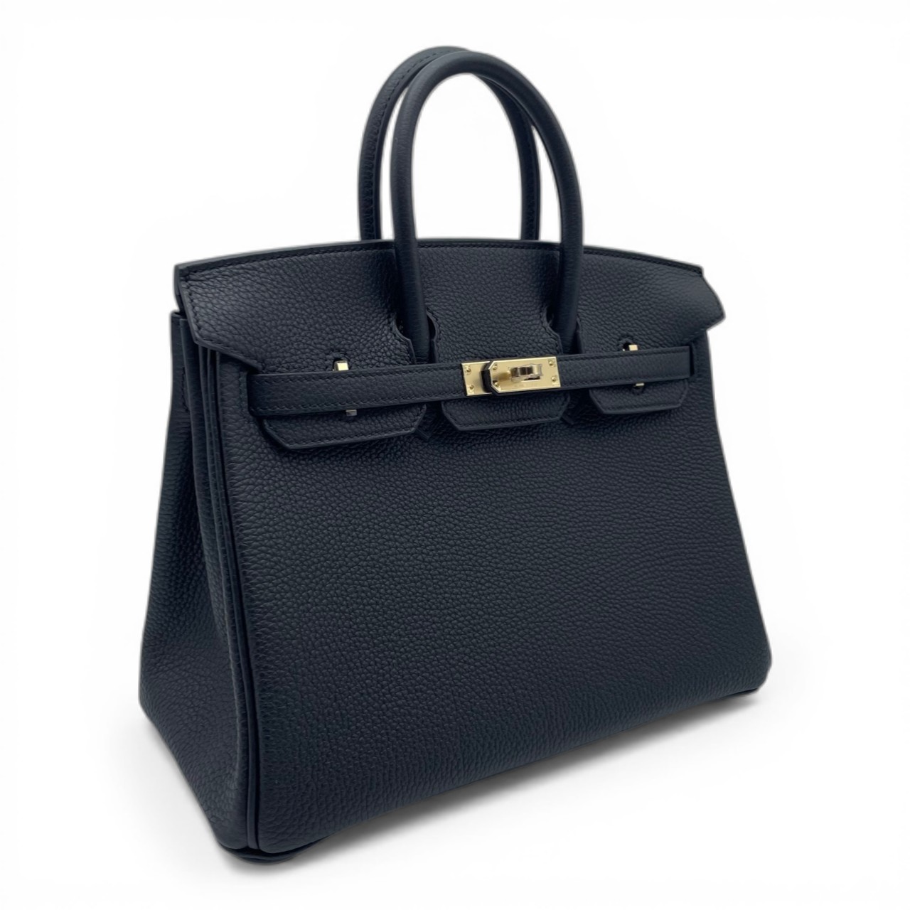 【現金特価】エルメス バーキン 25 ノワール トゴ シャンパンゴールド金具 K刻印