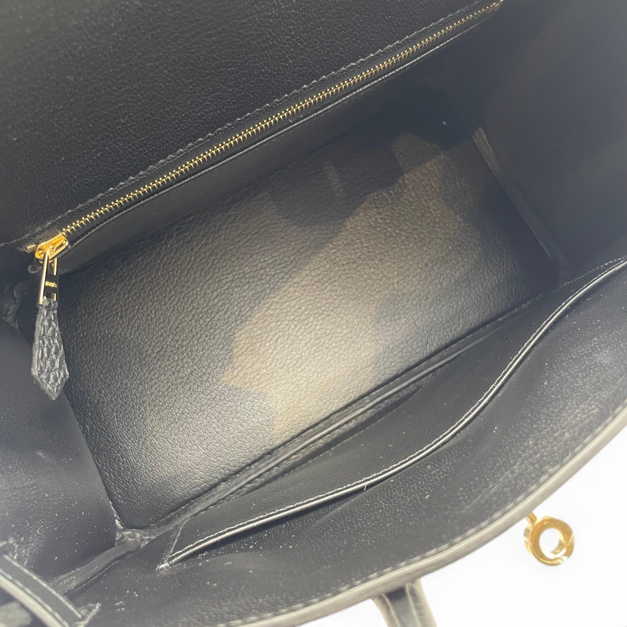 【現金特価】エルメス バーキン 25 ノワール トゴ シャンパンゴールド金具 K刻印