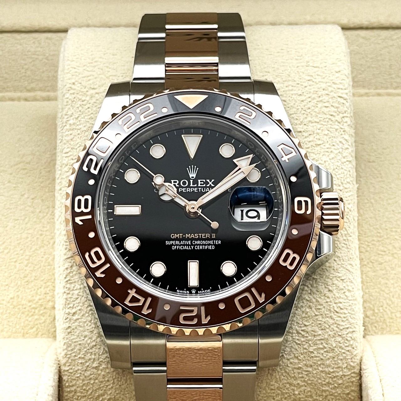 ロレックス GMTマスターII 126711CHNR ブラック ステンレスチールｘピンクゴールド オイスターブレスレット 40mm