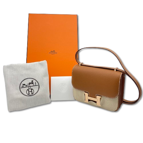 エルメス コンスタンスミニ 18 ゴールド エプソン ピンクゴールド金具 K刻印