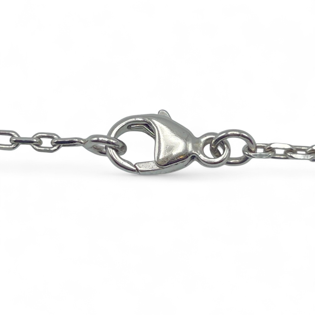 エルメス ポップH ミニ ネックレス アイボリー/メタル シルバー金具