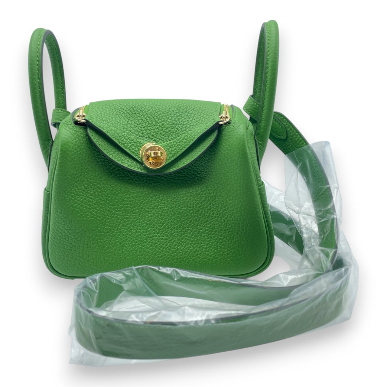 エルメス リンディミニ 20 ヴェールユッカ トリヨンクレマンス ゴールド金具 B刻印