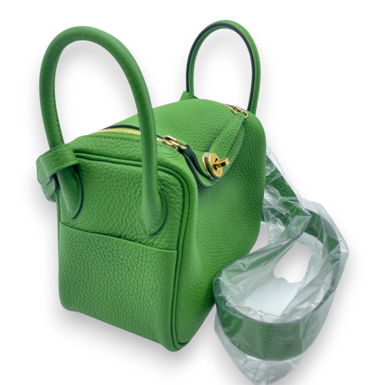 エルメス リンディミニ 20 ヴェールユッカ トリヨンクレマンス ゴールド金具 B刻印