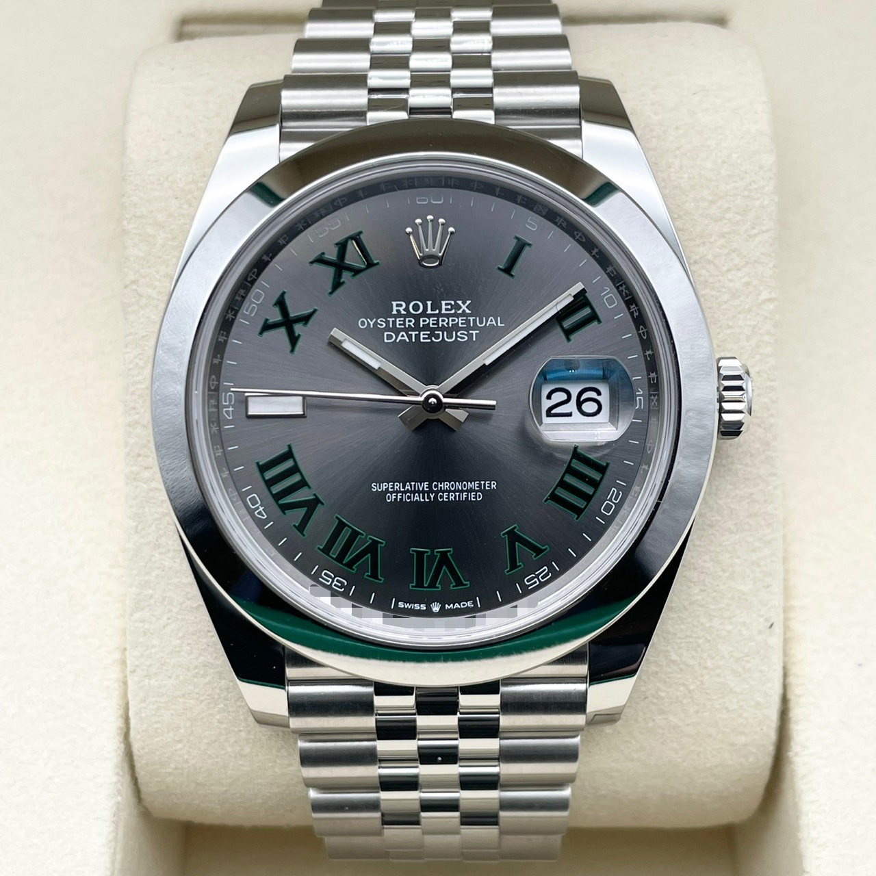 ロレックス デイトジャスト 126300 ジュビリーブレスレット スレートローマン 41mm