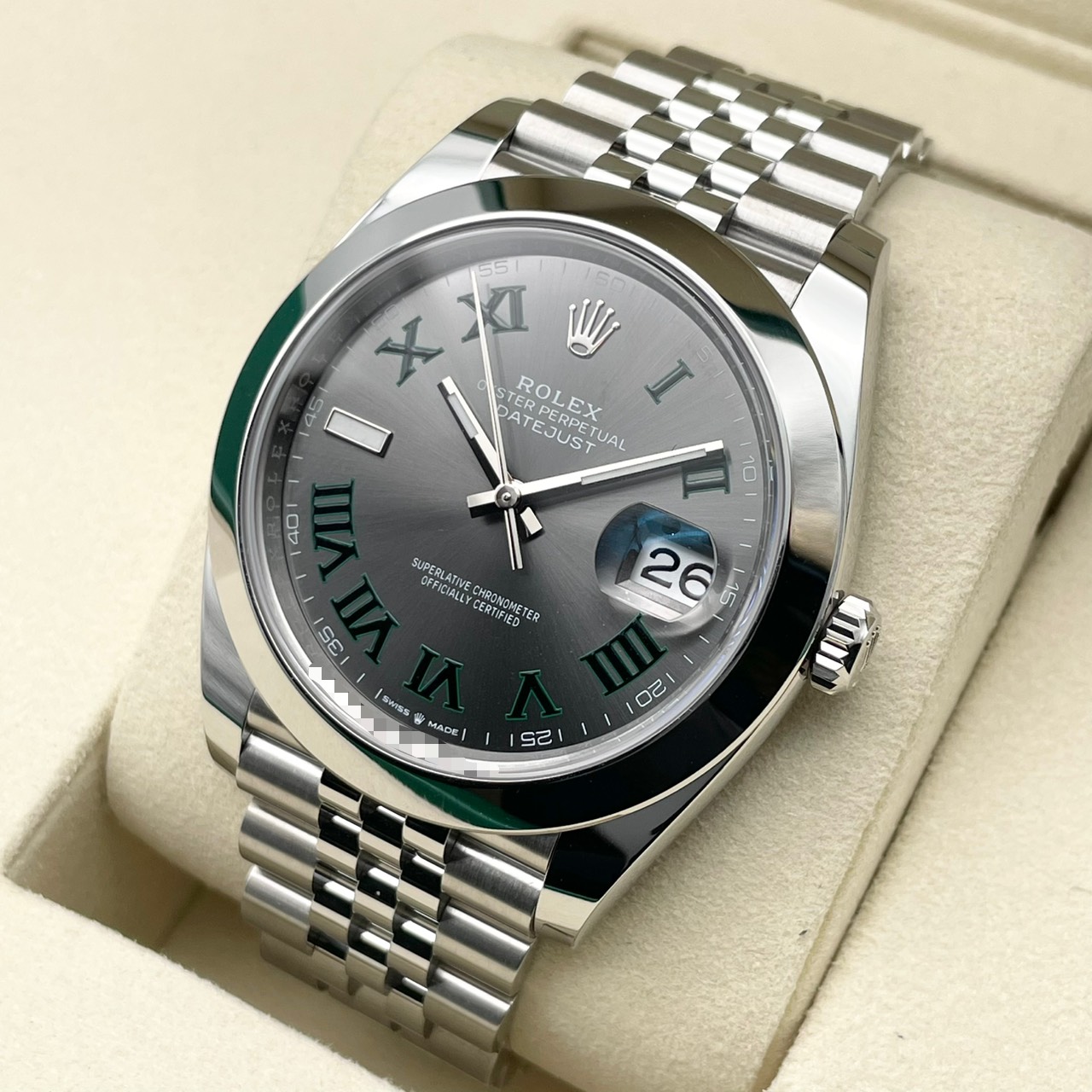 ロレックス デイトジャスト 126300 ジュビリーブレスレット スレートローマン 41mm