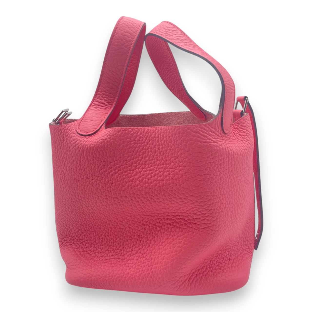 エルメス ピコタンロック PM ローズアザレ トリヨンクレマンス シルバー金具 W刻印