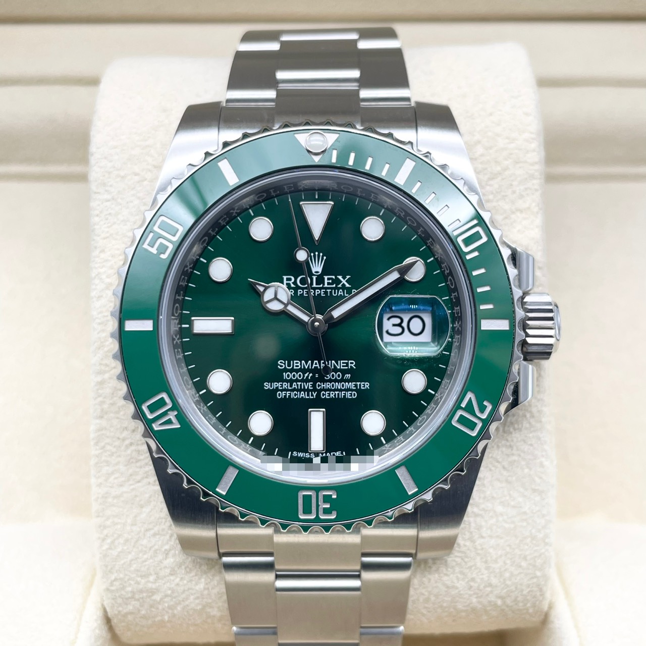 ロレックス サブマリーナーデイト 116610LV グリーン オイスターブレス 40mm