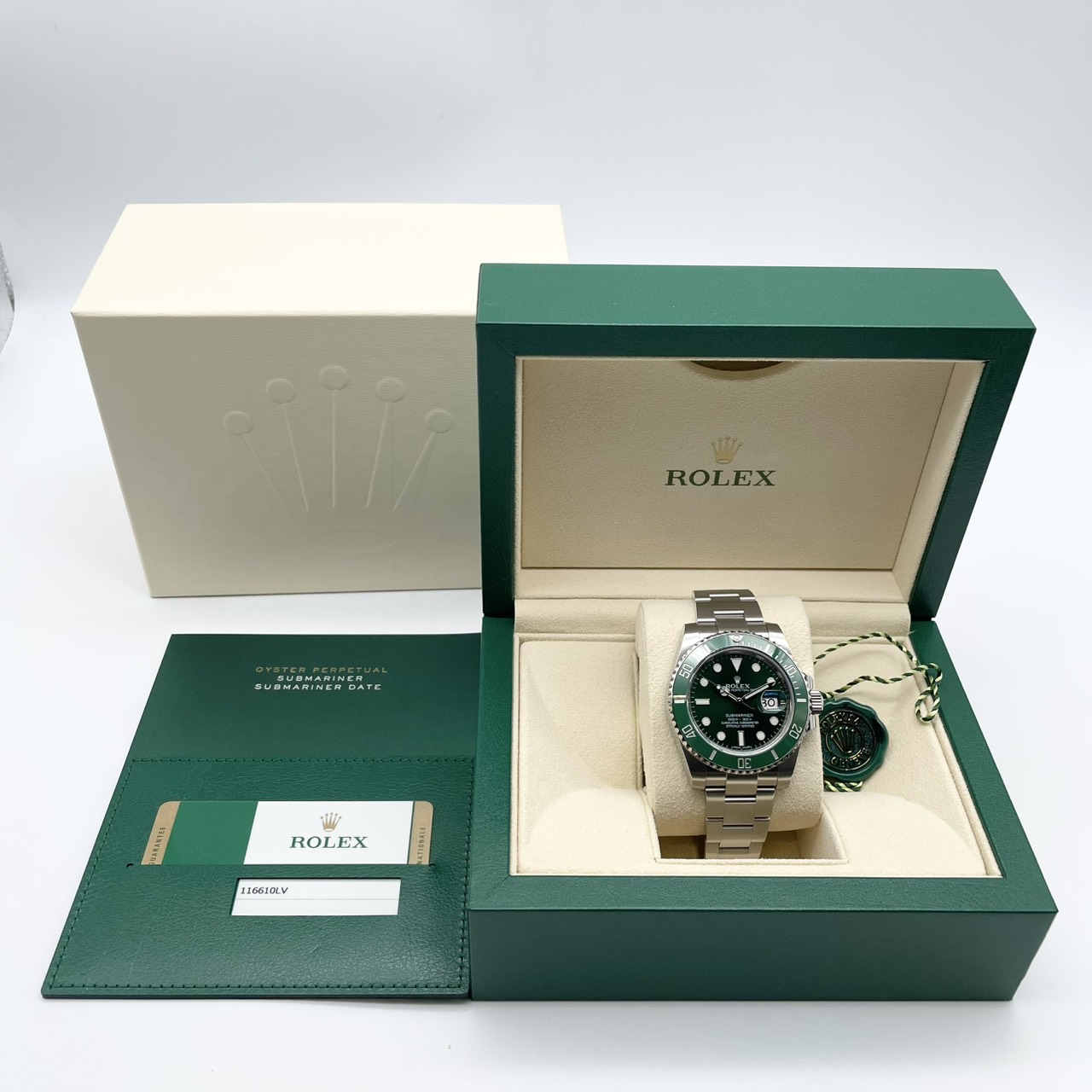 ロレックス サブマリーナーデイト 116610LV グリーン オイスターブレス 40mm