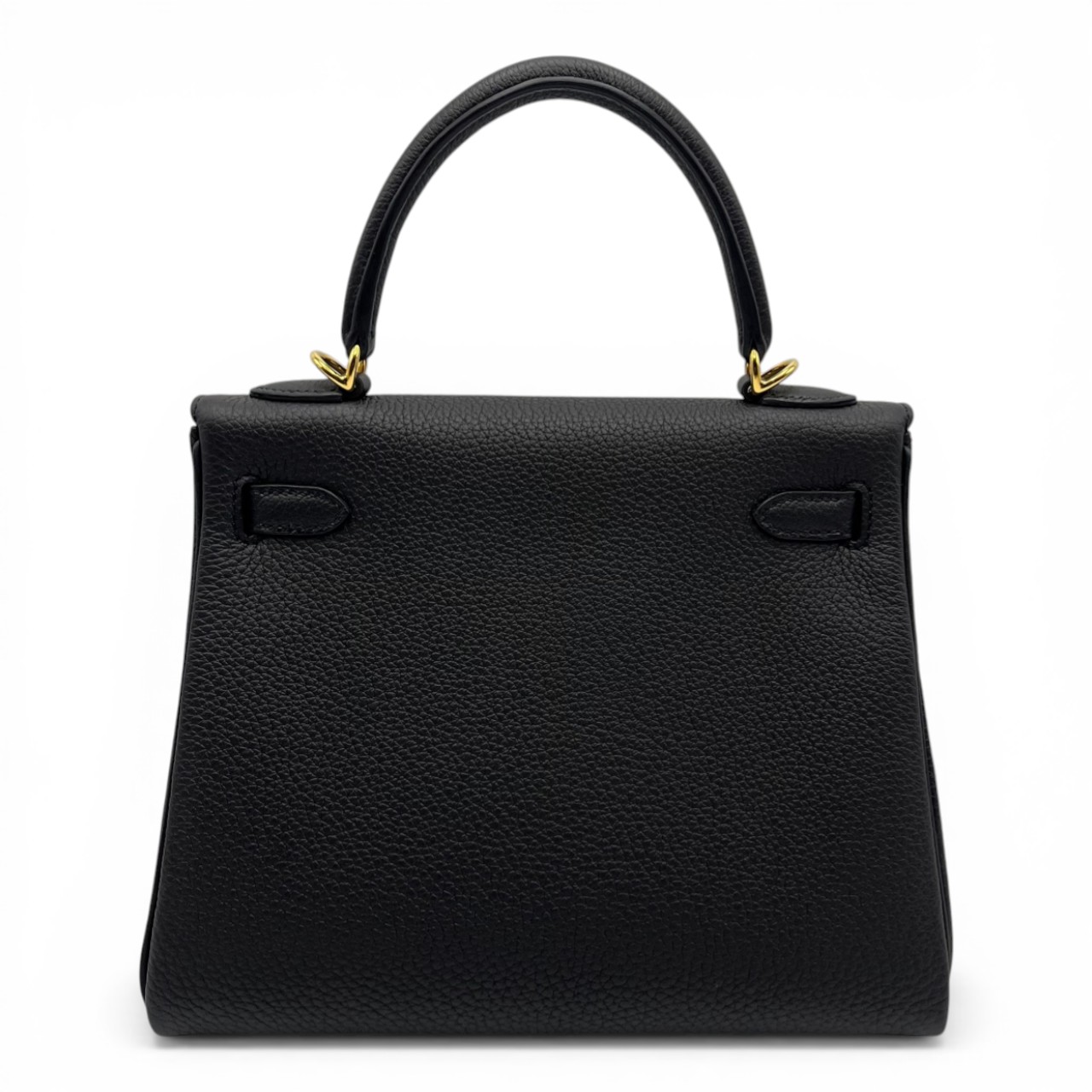 エルメス ケリー 25 ノワール トゴ ゴールド金具 G刻印
