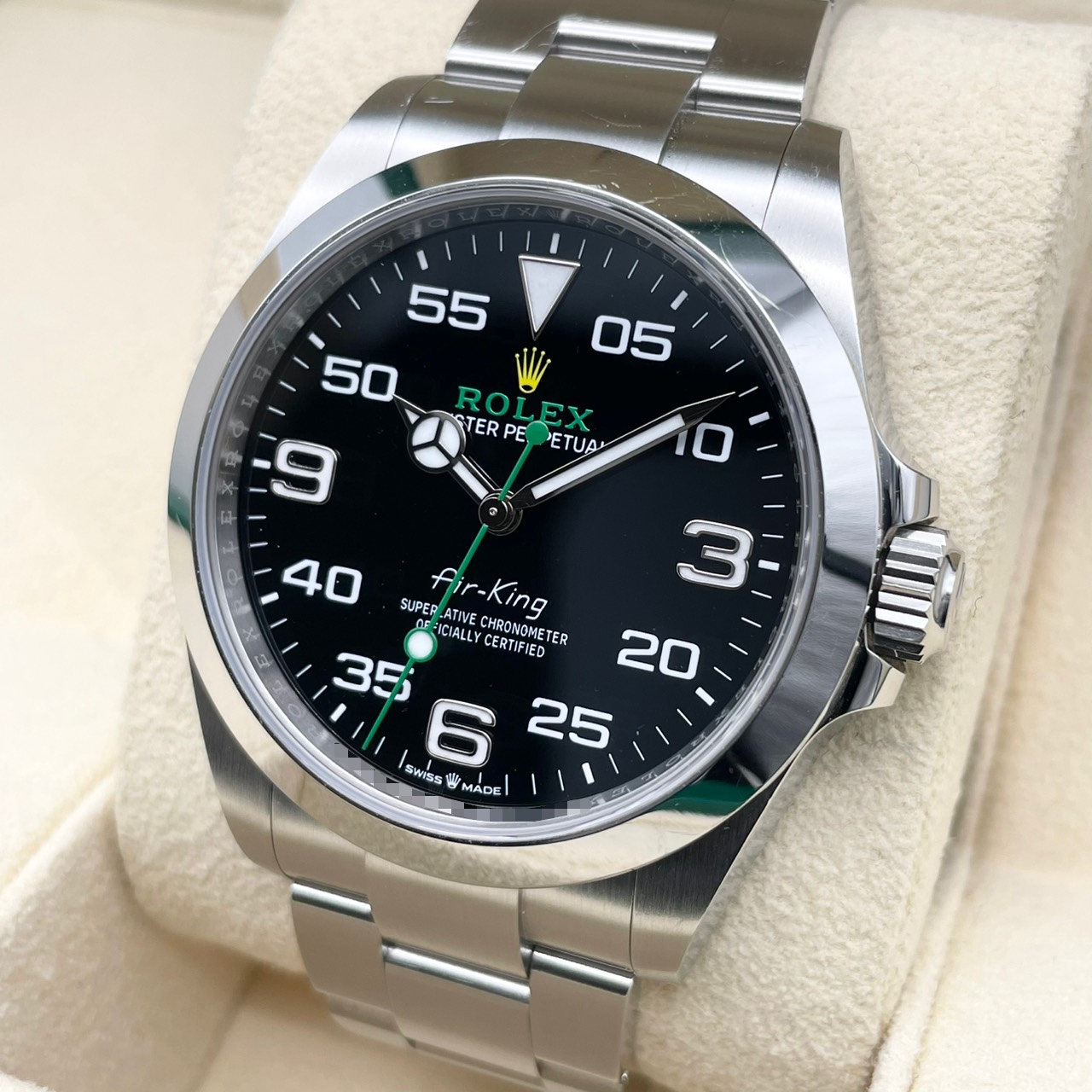 ロレックス エアキング 126900 ブラック ステンレススチール 40mm