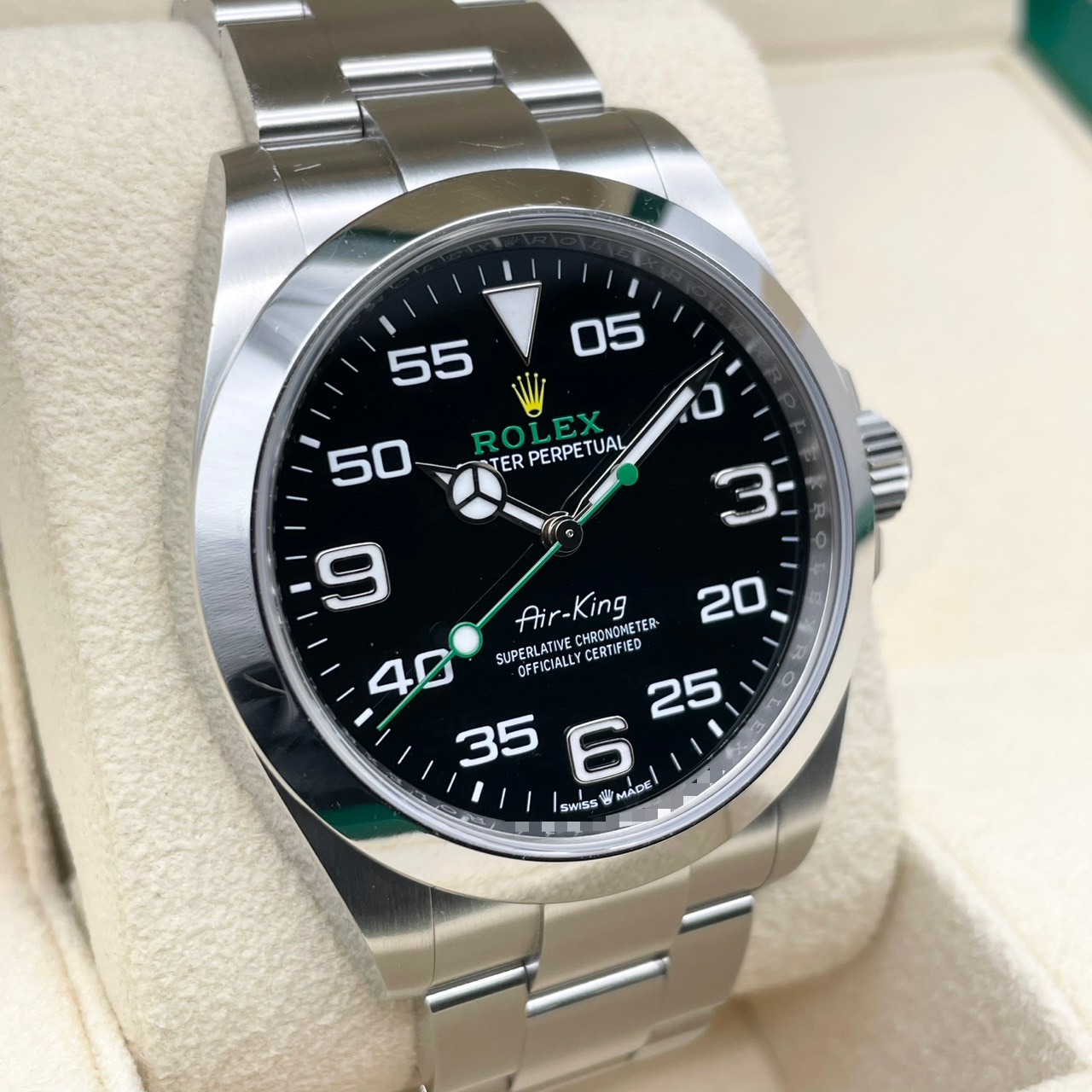 ロレックス エアキング 126900 ブラック ステンレススチール 40mm