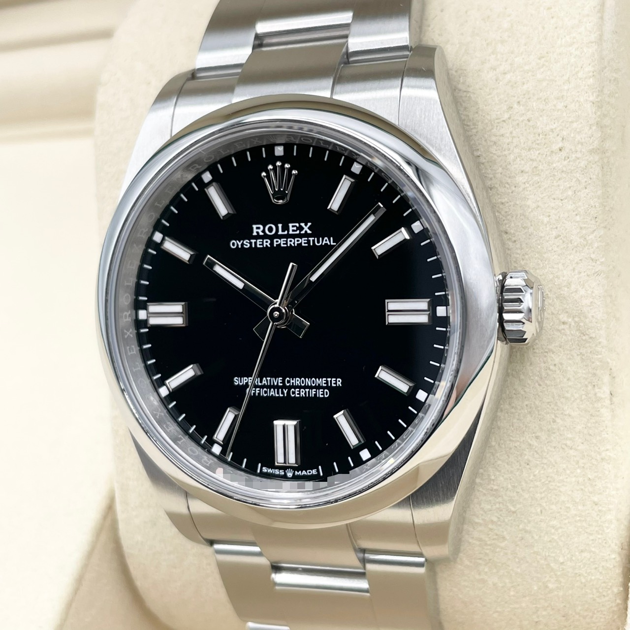 ロレックス オイスターパーペチュアル 126000 ブラック ステンレスチール 36mm