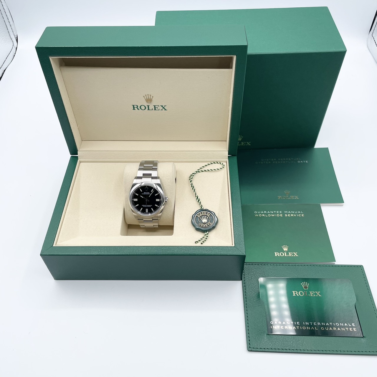 ロレックス オイスターパーペチュアル 126000 ブラック ステンレスチール 36mm