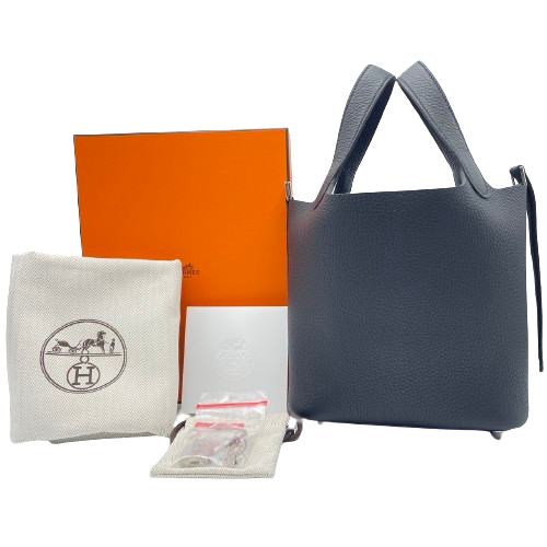 エルメス ピコタンロック PM ノワール トリヨンクレマンス シルバー金具 W刻印