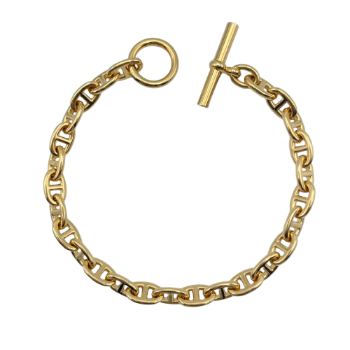 エルメス シェーヌ・ダンクル ブレスレット TPM K18YG 26コマ